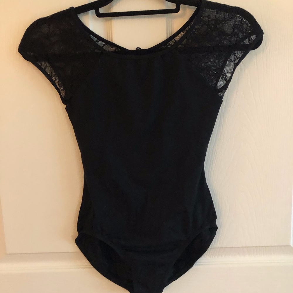 black leotard